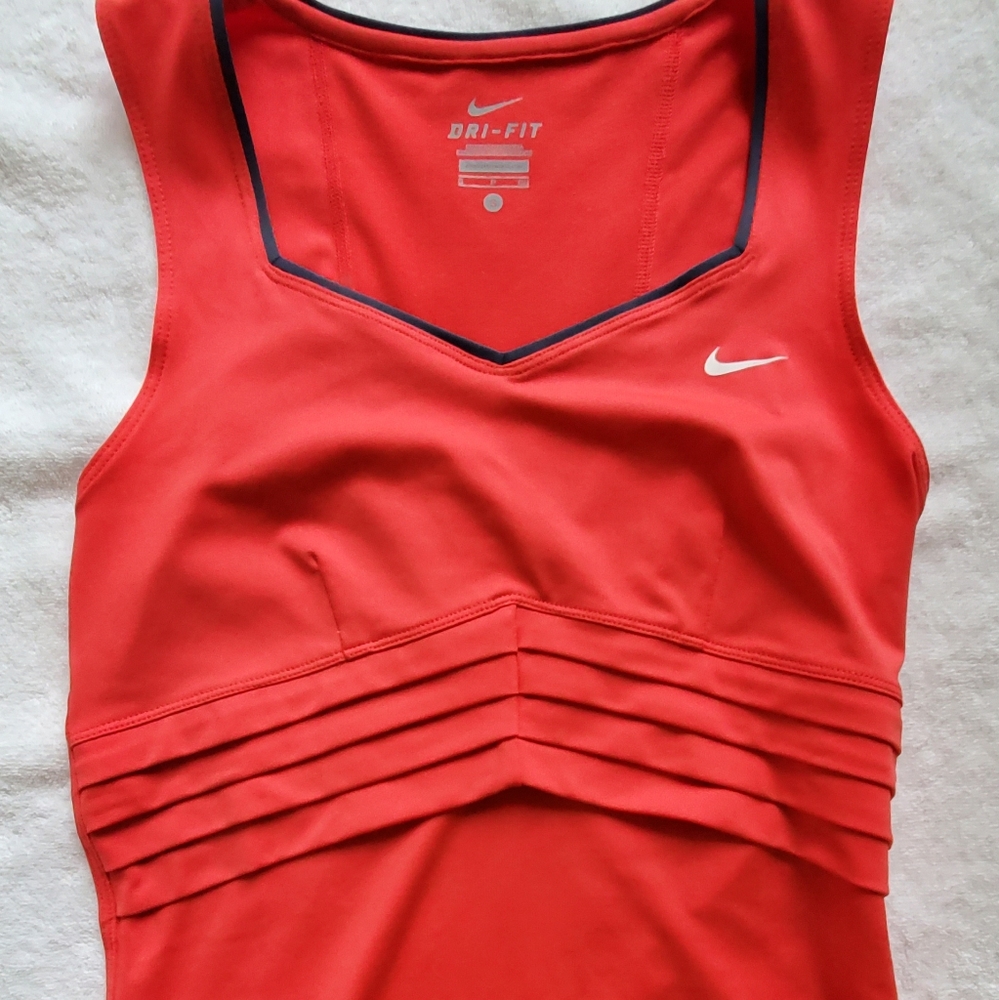 Nike Dri For Sleeveless Workout Top in Red